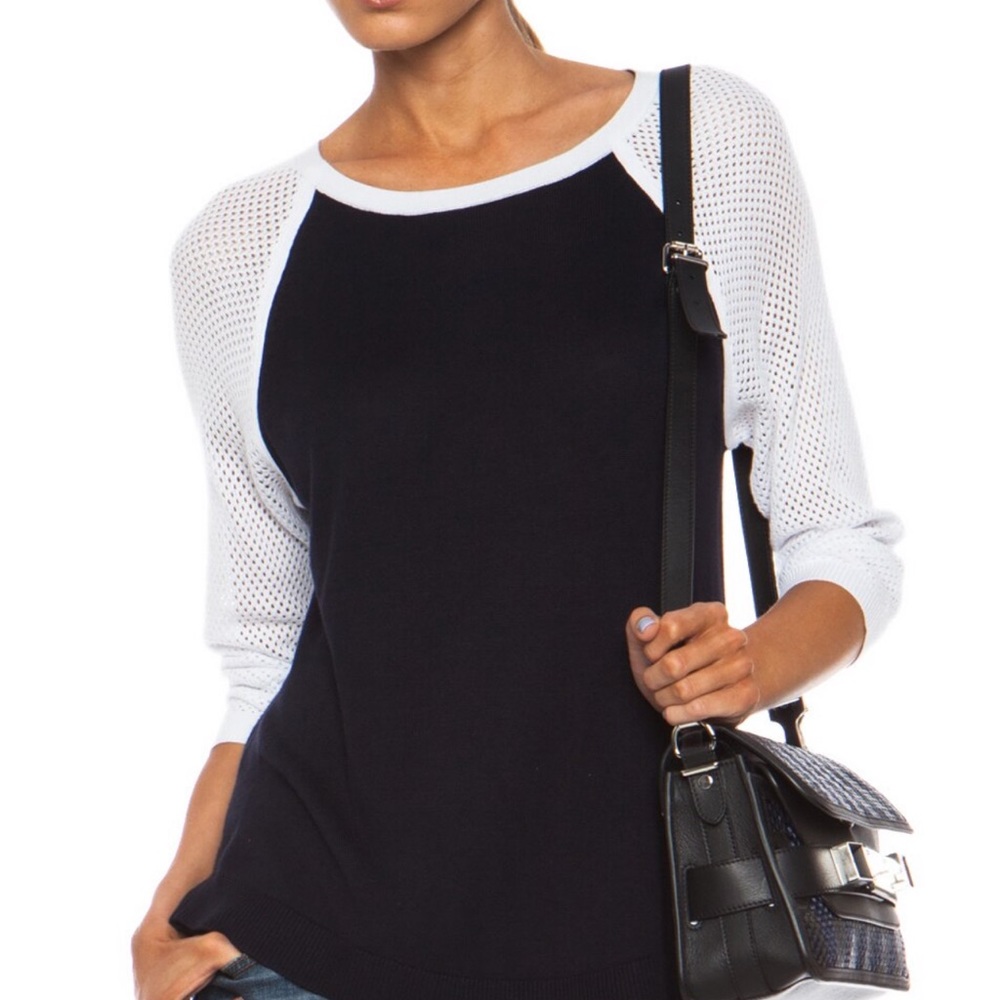 Rag & Bone Lexie Colorblock Raglan Knit Pullover - image 1